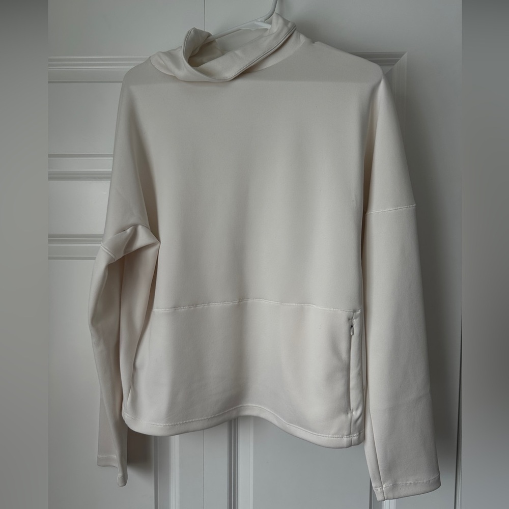 The North Face Cream funnel neck sweatshirt